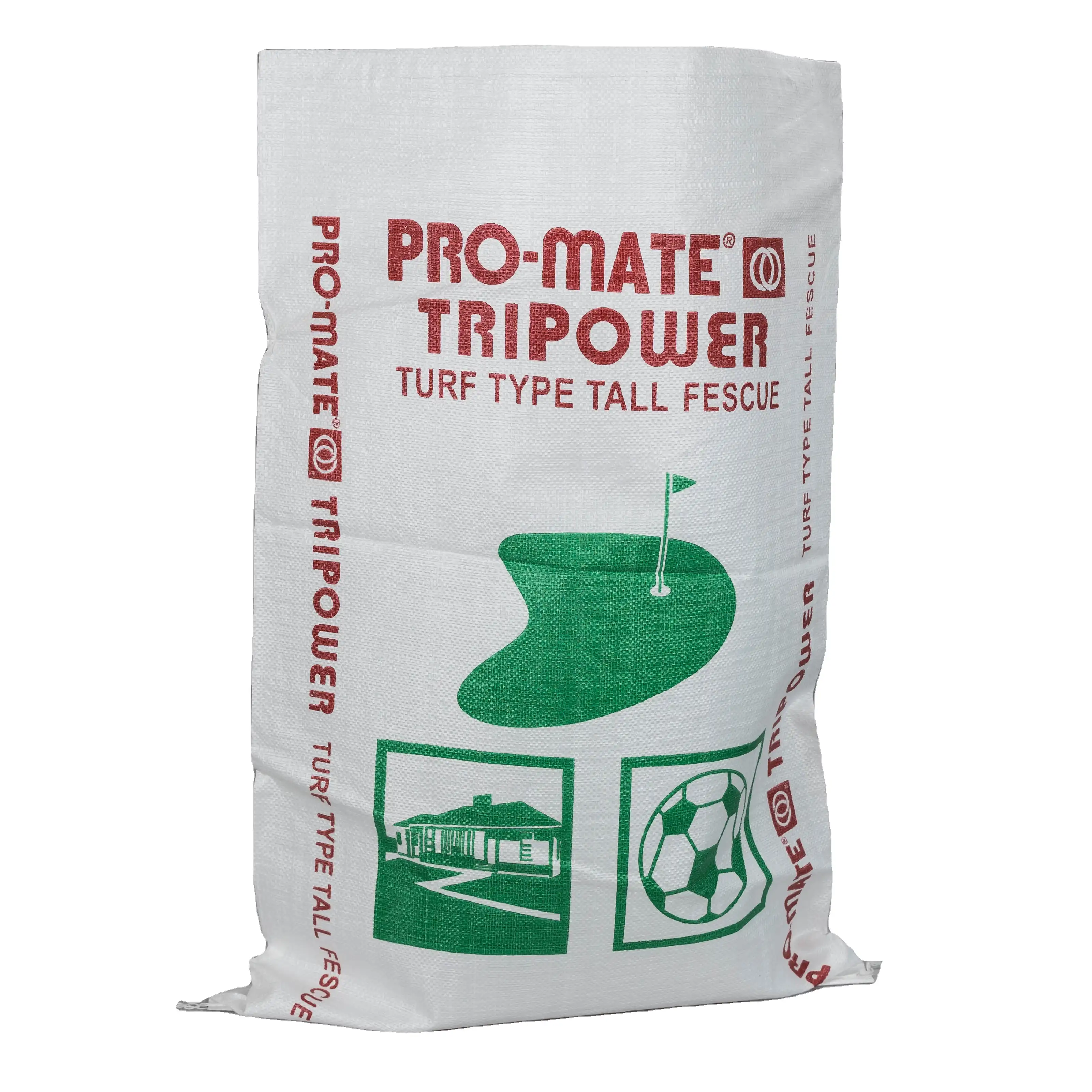 小麦粉、米、飼料、種子、穀物袋のためのカスタマイズされた中国の安い価格の白い色のアンチUV 20kg 25kg 50kg pp織りバッグ