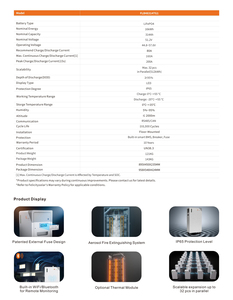 แบตเตอรี่ลิเธียมไอรอนฟอสเฟต Felicity FLB48314TG1 กันน้ำ IP65 ความจุ 16 กิโลวัตต์ชั่วโมง 51.2 โวลต์ 314 แอมป์ชั่วโมง พร้อมล้อเลื่อน รุ่น FLB48314TG1 พร้อมรีโมท - Product Image 4