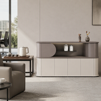 KMJ Meuble de Rangement en Bois de Luxe, Style Minimaliste Moderne, avec Serrure, Tiroir de Bureau, Meuble Bas pour Thé