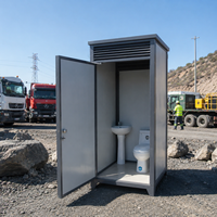 Toilettes portables temporaires pour champs pétrolifères, personnalisables, installation rapide, panneaux sandwich préfabriqués, toilettes modulaires portables