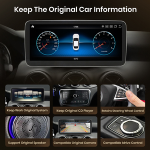 Junsun Android Auto Autoradio pour Benz Classe a W176 C117 X156 W463 2013 2014-2018 Wireless CarPlay Multimedia GPS 2din - Product Image 5