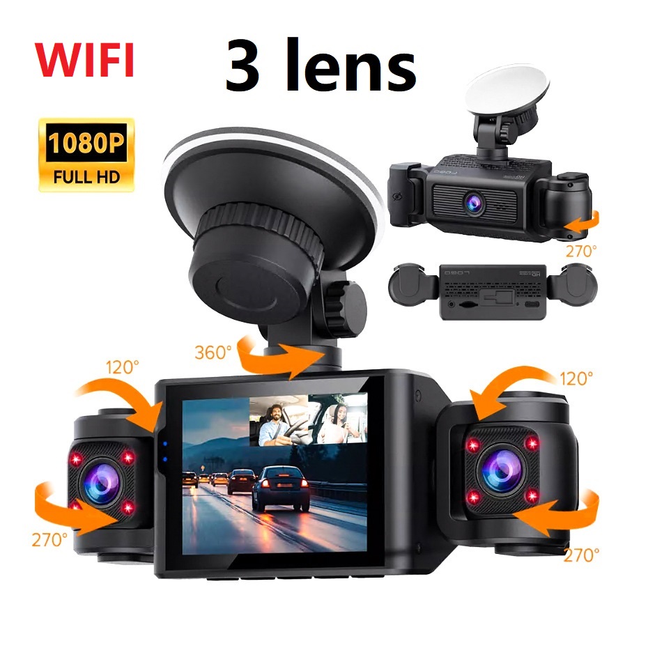 Noir + 3 objectifs + WIFI