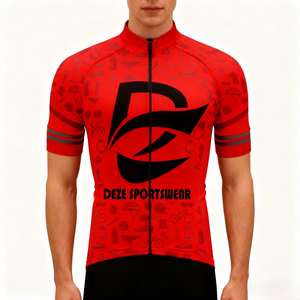 Maillot de Ciclismo de Verano de Secado Rápido, Transpirable y con Corte Ergonómico, Personalizable con Logotipo, para Equipos Profesionales, Carreras, Clubes y Eventos - Product Image 4