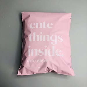 E-commerce Premium Matte Pink Shipping Bags - Custom Printed Poly Mailers for Branded E-commerce Packaging - Product Image 2