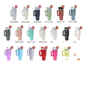 Mug de voyage OEM 40 oz H2.0 en acier inoxydable thermique sous vide, gravé, tasse à café 30 oz, gobelet 40 oz avec poignée - Product Image 2