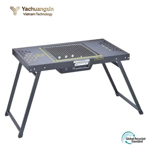 Barbecue portable pliable en métal pour extérieur, idéal pour le camping, la cuisson et la préparation du thé - Product Image 2