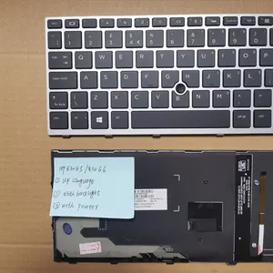 Nouveau <span class=keywords><strong>clavier</strong></span> rétroéclairé pour <span class=keywords><strong>HP</strong></span> Elitebook 830 G5 830 G6 836 G5 Series, disposition US, langue UK, avec rétroéclairage et pavé tactile, qualité originale - Product Image 3