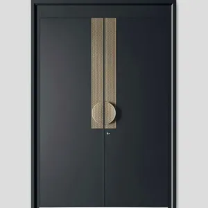 Puerta Principal <span class=keywords><strong>de</strong></span> Estilo Moderno y Opulento para Mansión o Casa <span class=keywords><strong>de</strong></span> Campo Luvindow, Puerta Acristalada con Luz Lateral, Puertas Giratorias - Product Image 2