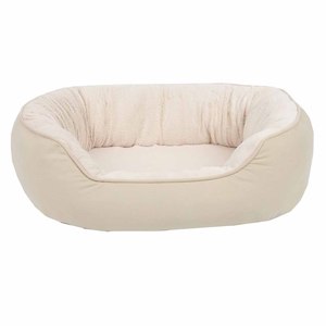 Fabrik Großhandel Soft Warm Imitation Wildleder Haustier Bett rutsch fest unten rund Plüsch Katze Hunde bett mit flauschigen Muschel form wasch bar - Product Image 1