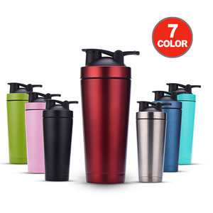 Custom Logo 25oz 750ml Sport Double Wall Insulated Stainless Steel Protein <strong>Shaker</strong> Bottle Cup Gym <strong>Wholesale</strong> with Shake <strong>Ball</strong> - Product Image 4