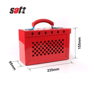 Kit <span class=keywords><strong>de</strong></span> boîte <span class=keywords><strong>de</strong></span> verrouillage portable en acier pour étiquetage électrique, avec clés maîtresses - Product Image 2