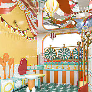 Tema de circo Niños Equipo de patio interior Juego de equipo de juego suave Juegos para niños Parque infantil interior - Product Image 4