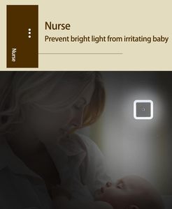Lámpara LED de Noche con Sensor, Automática, con Sensor de Amanecer y Anochecer, Decoración Cuadrada para Habitación, Regalo para Bebés, Romántica - Product Image 5
