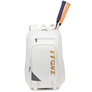 Sac à dos professionnel personnalisé pour raquettes de badminton en maille, lot de 3, sac de sport décontracté à double épaule, articles authentiques en PU - Product Image 5