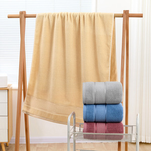 Asciugamano da bagno in cotone jacquard a trama semplice, spesso 380g, resistente alle perdite di fibra, per casa, hotel, regalo, spiaggia, Cina - Product Image 3
