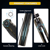 Couteau de chasse OEM D2 avec manche G10, couteau pliant tactique de survie pour l'extérieur, personnalisable, avec boîte EVA disponible, vente en gros, DIY
