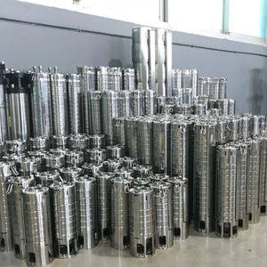 Pompe solaire submersible DC en acier inoxydable QY 750W, débit 5,2m³/h, hauteur de refoulement 46m |   Pompe à puits profond PMBL pour l'irrigation des terres agricoles - Product Image 4