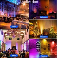 6x18W RGBWA+UV 6-en-1 LED Par Can 6pcs 18W pour Disco, Mariage, DMX512, Wifi, Sans Fil, sur Batterie, DJ, Fête, Effet Wash, Projecteurs LED Uplight