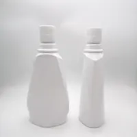 500ml 1000ml amber plastik gargara dağıtıcısı seyahat boyutu şişeleri CR kapağı ile