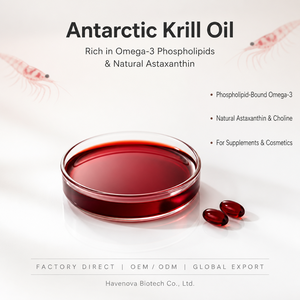 <span class=keywords><strong>Huile</strong></span> <span class=keywords><strong>de</strong></span> <span class=keywords><strong>Krill</strong></span> Antarktique Naturelle Havenova Biotech, Riche en Astaxanthine, DHA, EPA, <span class=keywords><strong>Huile</strong></span> <span class=keywords><strong>de</strong></span> Crevettes, 40% 50% 60% Phospholipides, Usage Adulte - Product Image 1