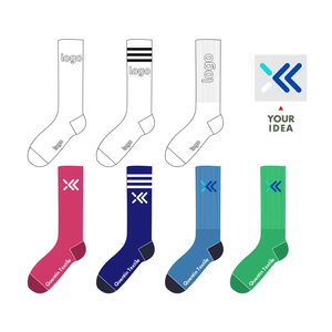 Quentin người đàn ông tùy chỉnh thực hiện Skate đội đệm vớ cotton với bao bì chất lượng cao Grip thể thao CREW SOCKS biểu tượng tùy chỉnh - Product Image 1