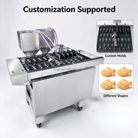Machine à Cuire Automatique en Acier Inoxydable pour Taiyaki et Manju, Idéale pour la Transformation Alimentaire à Petite Échelle