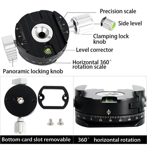Accessoires d'appareil photo en gros : Tête de trépied panoramique à 360 degrés avec <span class=keywords><strong>pince</strong></span> de fixation rapide <span class=keywords><strong>pour</strong></span> appareil photo reflex numérique - Product Image 6