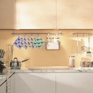 Gloway Zellstoff-Schwammtuch individueller Druck grau Katze schwedische Küche Geschirrtuch kompostierbares schwedisches Geschirrtuch Großhandel