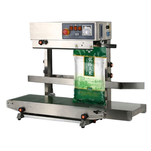 เครื่องซีลปากถุงแบบตั้งตรง เครื่องซีลถุงฟิล์มพลาสติกแบบต่อเนื่อง เครื่องซีลซิปถุงแบบตั้งตรง - Product Image 1