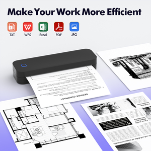 Impresora Térmica LUCK JINGLE D80 A4 <span class=keywords><strong>para</strong></span> Estudiantes, Impresión <span class=keywords><strong>de</strong></span> Notas, Diarios y Documentos, Oficina Móvil, Marcas Educativas y <span class=keywords><strong>de</strong></span> <span class=keywords><strong>Papelería</strong></span> Personalizadas - Product Image 4