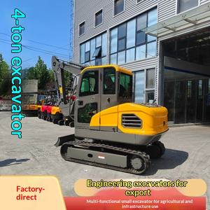 Excavadora de Orugas para Ingeniería de Construcción, Suministro de Fábrica, 4x4, para Agricultura, Huertos, Excavación de Zanjas, con Cabina - Product Image 1