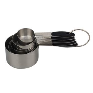 ชุดช้อนตวงสแตนเลส5ชิ้นด้ามจับซิลิโคนแบบนุ่ม - Product Image 1