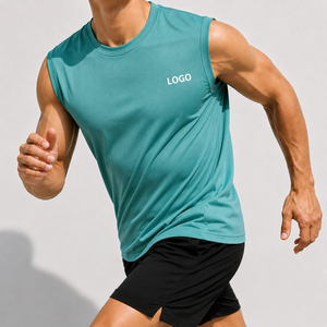 Camiseta Deportiva Personalizada sin Mangas para Hombre, de Secado Rápido, Absorbe la Humedad, para Correr, Gimnasio, Entrenamiento, Ropa Deportiva, Uniforme de Equipo - Product Image 5