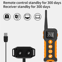 Elektrisches Anti-Bell-Halsband für Hunde mit Fernbedienung, wiederaufladbar, IP65 wasserdicht, staubdicht, TPU, reflektierend, verstellbar, mit Schock-, Vibrations- und Statischer Energie-Funktion