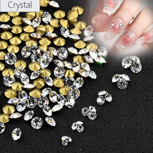 Strass en verre Oleeya à dos pointu, tailles assorties, perles de cristal en vrac en gros pour bijoux, ongles et accessoires DIY - Product Image 2