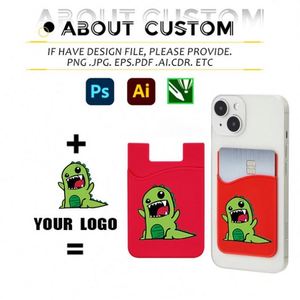 Soporte de silicona promocional para tarjetas de teléfono móvil con logo personalizado, regalo promocional - Product Image 3