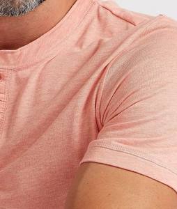 Camiseta de Cuello Redondo 100% Algodón Sólido, Estilo Casual de Punto, Tinte Liso, Transpirable, de Secado Rápido, Manga Corta, Largo Regular, Lisa - Product Image 4