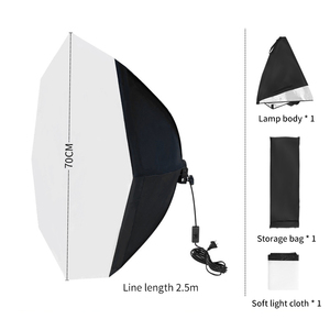 Softbox portatif populaire de lanterne d'Octabox de 70cm pour le studio de diffusion en direct de célébrité d'Internet, lumière de remplissage de photographie vidéo de <span class=keywords><strong>YouTube</strong></span> - Product Image 6