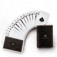 Jeu de cartes à jouer personnalisées de haute qualité, vente en gros, cadeau de conférence, design imprimé sur mesure avec boîte, luxe personnalisé