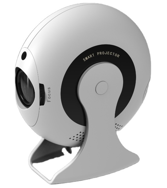 Latest Compact Circular Smart Projector LED Lamp Screen Mirror Portle Wireless Same Screen Synchronous Projector