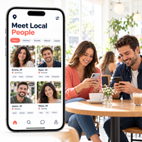 Développement de logiciels personnalisés pour applications de rencontre pour groupes de rencontre locaux avec profils d'adhérents et conception d'applications mobiles LionCreate