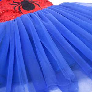 Vestido de Cosplay de araña para niñas, vestido de fiesta de Halloween, faldas de <span class=keywords><strong>tul</strong></span> con máscara y pinzas para el cabello para niños - Product Image 6