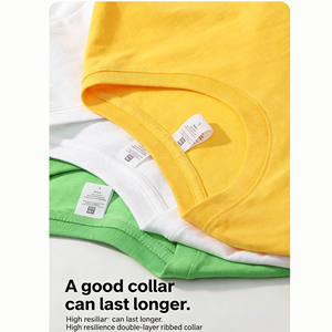 T-shirt Oversize Personalizzata con Logo, 220GSM 100% Cotone, Manica Corta, Collo Tondo, Stile <span class=keywords><strong>Polo</strong></span>, Abbigliamento Casual Classico per Uomo e Donna - Product Image 3