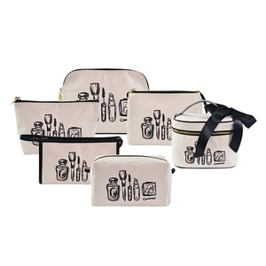 printing logo custom eco bio natural cotton canvas <b>makeup</b> cosmetic toiletry stand <b>case</b> pouch bags for packaging promotion gift - Product Image 6