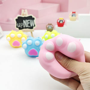 パーソナライズされたクリエイティブ猫足ソフトクッション玩具TPRソフトジェル素材ストレス解消解消退屈とベント不安 - Product Image 1