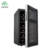 Pour refroidisseur de vin thermoélectrique en acier inoxydable 52L 18 bouteilles ETL/CE/CB/Rohs approuvé pour les Use-CW-52AD2 ménagers et hôteliers