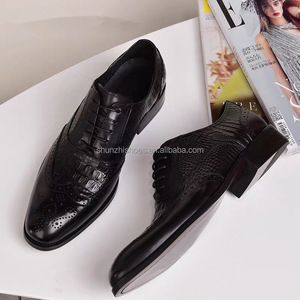 Abito da uomo di fascia alta oxford in stile britannico con chiusura Slip-On <span class=keywords><strong>scarpe</strong></span> alla moda versatili in vera pelle traspirante nera - Product Image 3