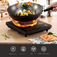 Usine en gros pas cher prix grand grand verre micro cristal noir blanc cuisinière à Induction plaque de cuisson plaque de cuisson fonction intelligente