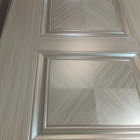 Peau de porte décorative en panneau MDF lisse pour porte intérieure, appartement, hôtel, chambre