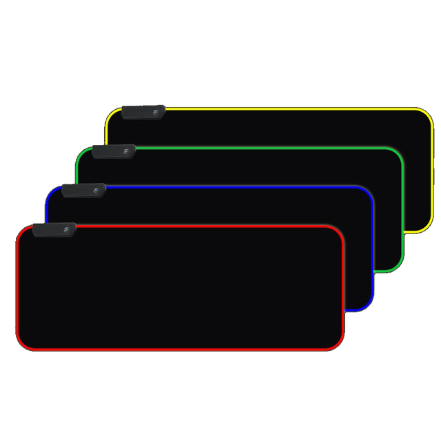 Led Luminous Gaming Mouse Pads Non-slip Natural Rubber Large Desk Pad Keyboard RGB Mouse Pad Customization